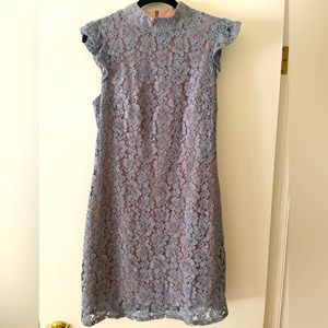 Tahari Blue and Pink lace dress